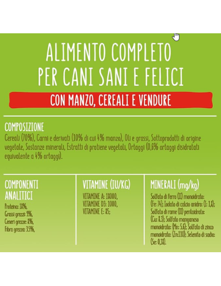 FRISKIES ADULT Manzo e Verdure Kg.7. Crocchette per cani