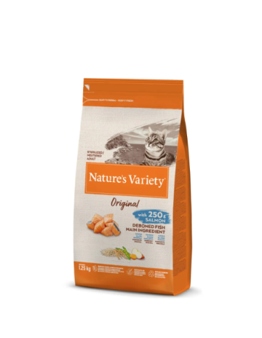 Nature's Variety Selected Sterilized/neutered Salmone Norvegese  Kg.1,25. Cibo Secco per gatti