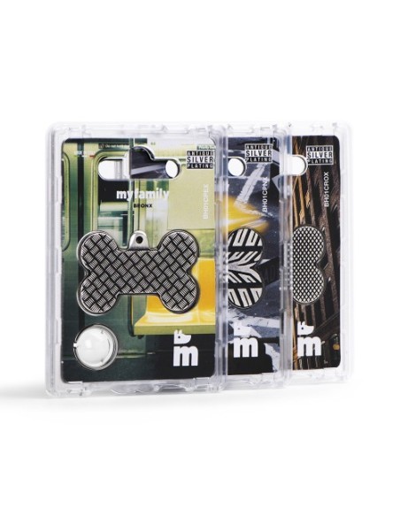Medaglietta Bronx Cerchio Medium Borchie. Accessori Per Cani