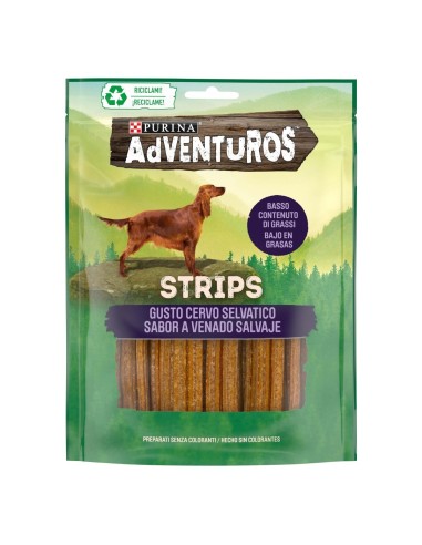Purina Adventuros Strips Cervo gr 90. Snack Per Cani.