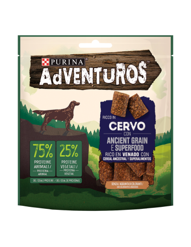 Purina Adventuros Superfood Cervo gr 120. Snack Per Cani.