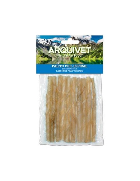 Arquivet Bastone Pelle Spirale 10 gr-12 cm . Snack Per Cani .