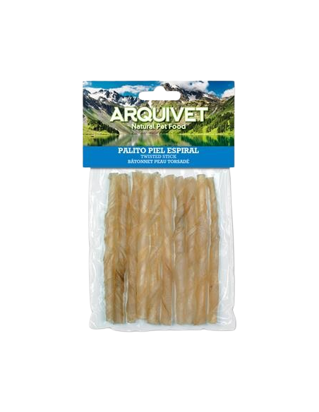 Arquivet Bastone Pelle Spirale 10 gr-12 cm . Snack Per Cani .