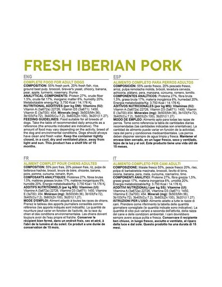 Arquivet Fresh Iberian Pork kg 2,5. Crocchette Per Cani .