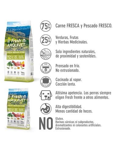 Arquivet Fresh Iberian Pork kg 2,5. Crocchette Per Cani .