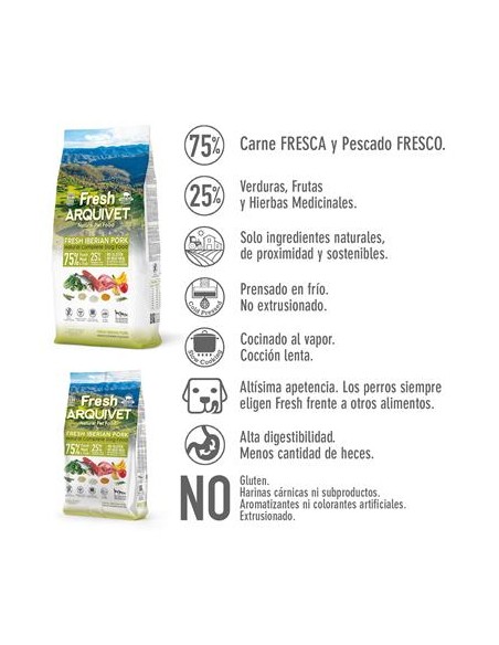 Arquivet Fresh Iberian Pork kg 2,5. Crocchette Per Cani .