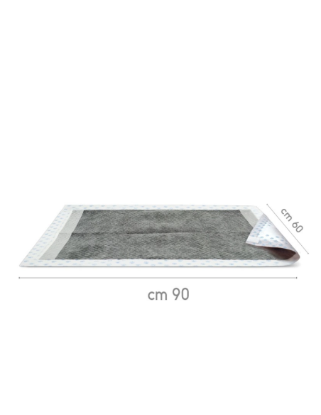 Tappettini Assorbipiù 30 pezzi 60x90 cm con Carboni Attivi. Igienici per Cani