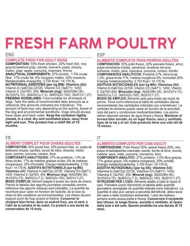 Arquivet Fresh Free Farm Poultry kg 10. Crocchette Per Cani