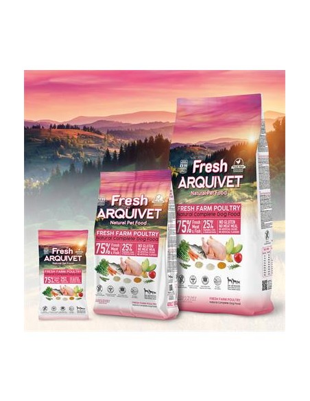 Arquivet Fresh Free Farm Poultry kg 10. Crocchette Per Cani