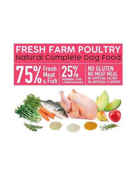 Arquivet Fresh Free Farm Poultry kg 10. Crocchette Per Cani
