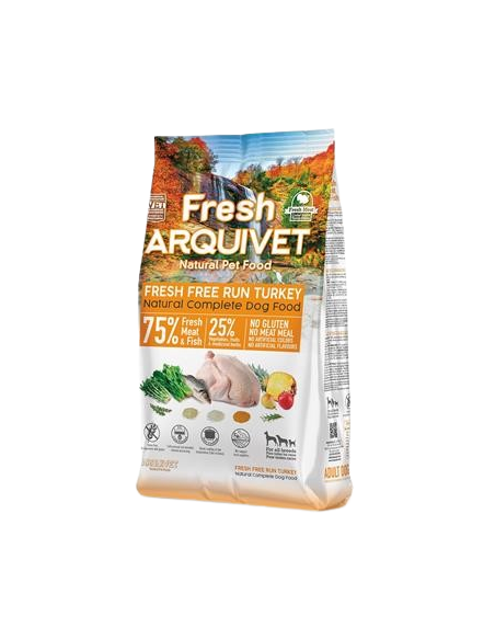 Arquivet Fresh Free Run Tacchino kg 2,5. Crocchette per cani.