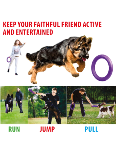 Gioco Set 2 Anelli Puller Maxi. Giochi Per Cani .