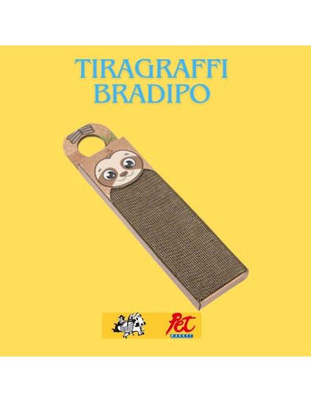 Tiragraffi Cartone Bradipo. Tiragraffi per gatti.