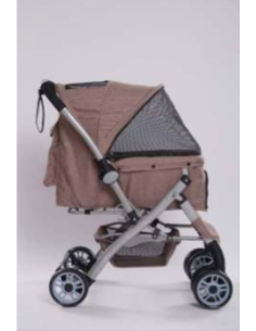 Passeggino con Maniglione Reversibile Deluxe Khaki. Trasporto