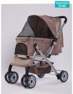 Passeggino con Maniglione Reversibile Deluxe Khaki. Trasporto 2
