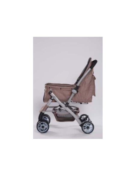 Passeggino con Maniglione Reversibile Deluxe Khaki. Trasporto