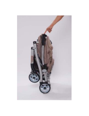 Passeggino con Maniglione Reversibile Deluxe Khaki. Trasporto