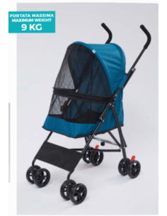 Passeggino Easy Blu. Trasporto per cani . 2