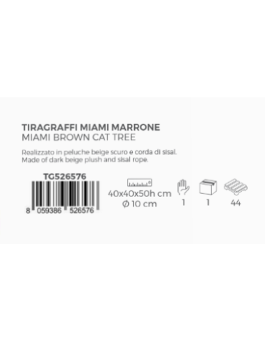 Tiragraffi Miami Divanetto Marrone . Tiragraffi .