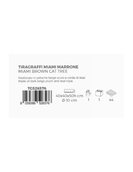 Tiragraffi Miami Divanetto Marrone . Tiragraffi .