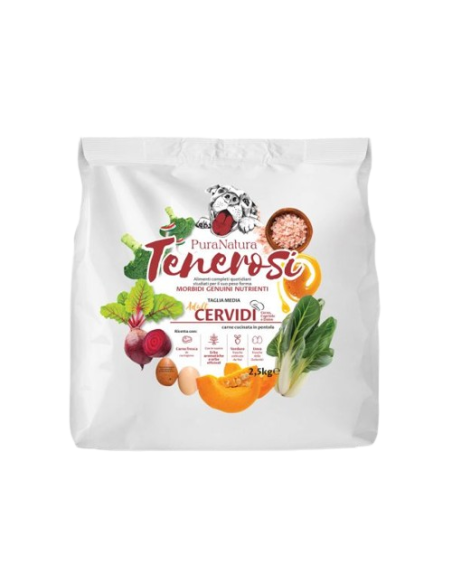 Pura Natura Tenerosi Adult Cervidi kg 2,5. Crocchette Per cani .