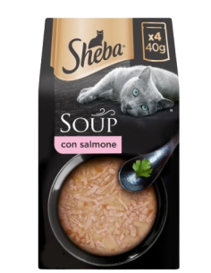 Sheba Soup Salmone 4 x 40gr. Cibo Umido Per Gatti . 2