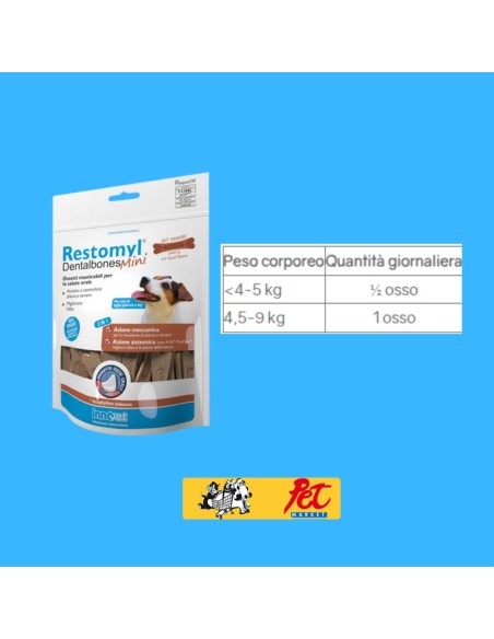 Restomyl Dentalbones Mini gr 350. Snack Per Cani .