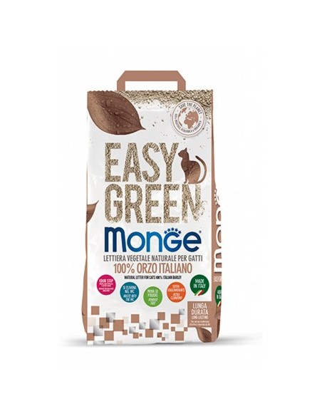 offerta Monge Lettiera Vegetale Easy Green Orzo KG.3,8. Lettiere Per Gatti .