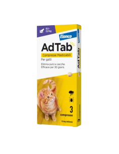 Adtab Compresse Masticabili Per Gatti 0.5-2 KG. Antiparassitario per gatti 2