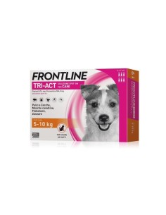 Frontline Tri-Act 5-10 Kg . 6 Pipette . Antiparassitario Per Cani . 2