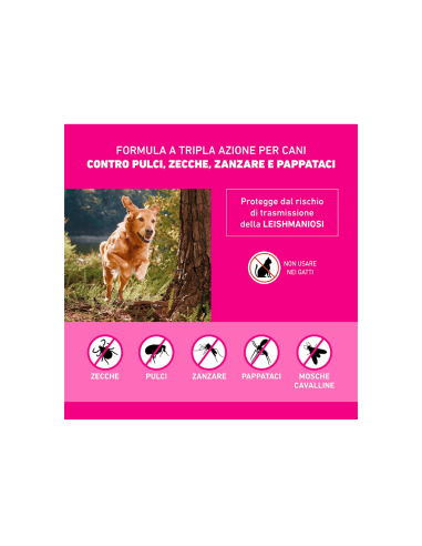 Frontline Tri-act 20-40 kg 6 pipette . Antiparassitario per cani.