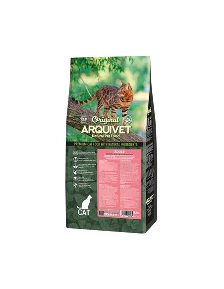 Arquivet Cat Original Adult Salmone kg 1,5. Cibo Per Gatti.