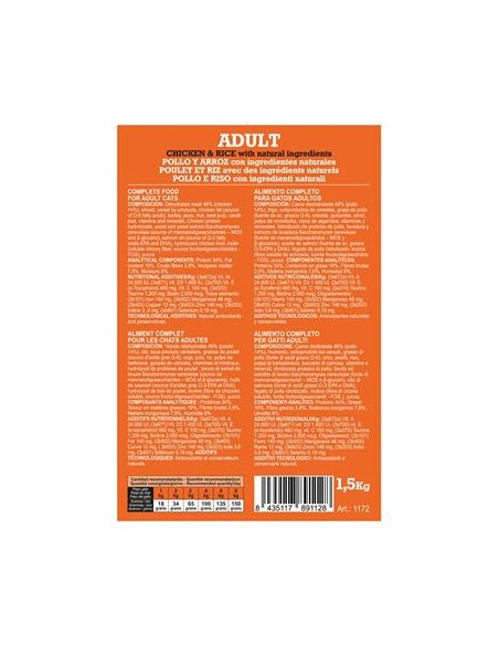 Arquivet Cat Original Adult Pollo kg 1,5. Cibo Secco Per Gatti .
