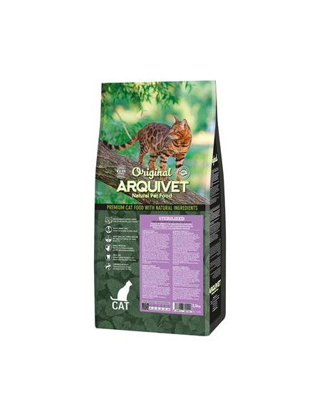 Arquivet Cat Original Sterilizzato Pollo kg 1,5. Cibo Secco Per Gatti .