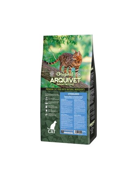 Arquivet Cat Original Sterilizzato Salmone kg 1,5. Cibo Secco per gatti.