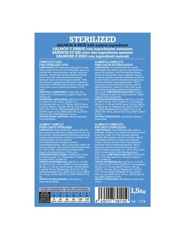 Arquivet Cat Original Sterilizzato Salmone kg 1,5. Cibo Secco per gatti.