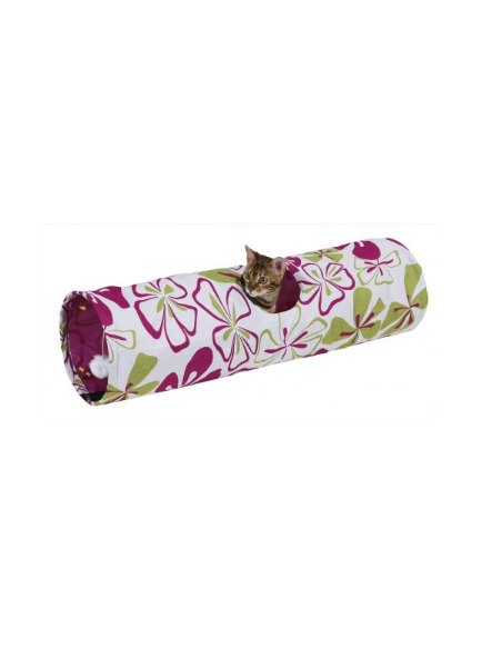 Tunnel Flower 90x25 cm . Giochi Per Gatti