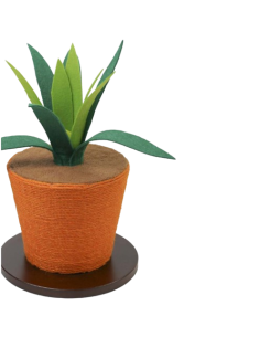 Tiragraffi Aloe Arancio 30x30x40 h . Tiragraffi