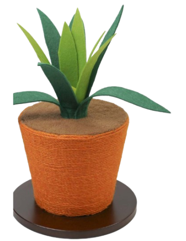 Tiragraffi Aloe Arancio 30x30x40 h . Tiragraffi