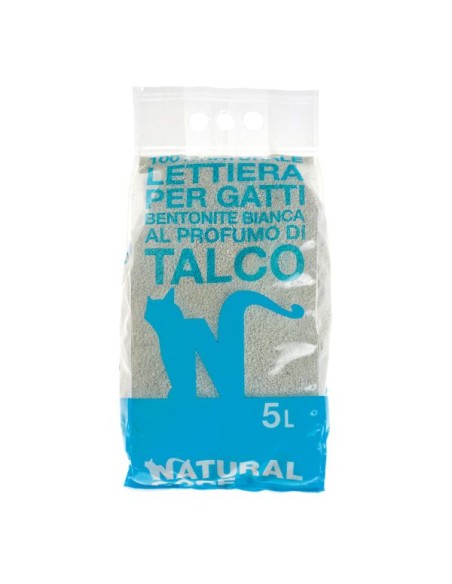 Lettiera Bentonite Agglomerante talco litri 5. Lettiere per gatti .