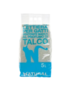 Lettiera Bentonite Agglomerante talco litri 5. Lettiere per gatti . 2
