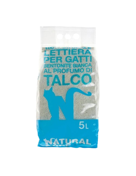 Lettiera Bentonite Agglomerante talco litri 5. Lettiere per gatti .