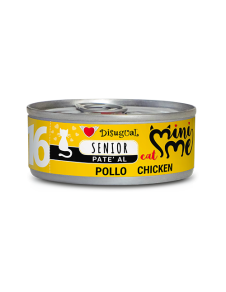 Mini Me 16 Senior Patè Pollo gr 85. Cibo Umido Per Gatti .