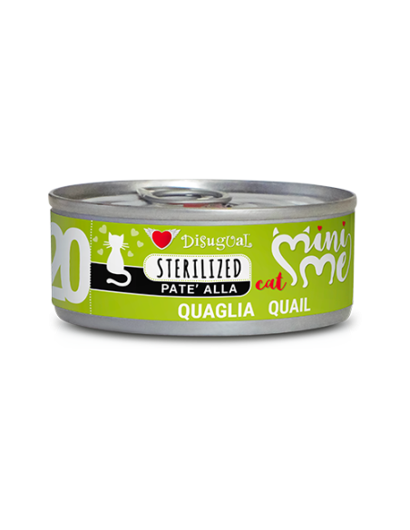 Mini me 20 Sterilized Patè alla Quaglia gr 85. Cibo Umido Per Gatti