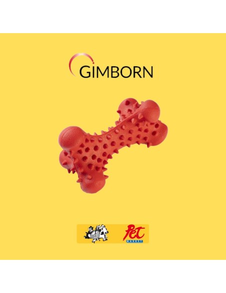 GIMDOG Osso Titan Triplo Rosso. Giochi Per Cani .