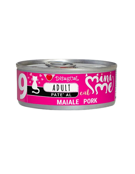 Mini Me 9 Adult Patè Maiale gr 85. Cibo Umido Per gatti .