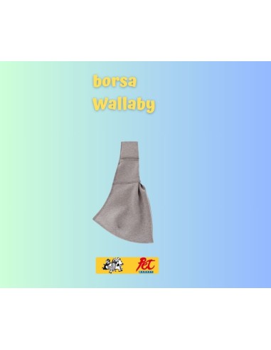 Borsa Tracolla Wallaby 73x40 cm Grigio . Trasporto per cani .