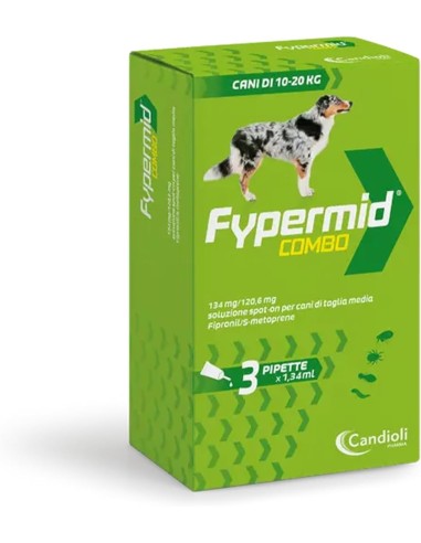 Fypermid Combo Spont On cani 10-20 kg 3 pipette . Antiparassitario per cani .