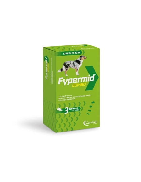 Fypermid Combo Spont On cani 10-20 kg 3 pipette . Antiparassitario per cani .