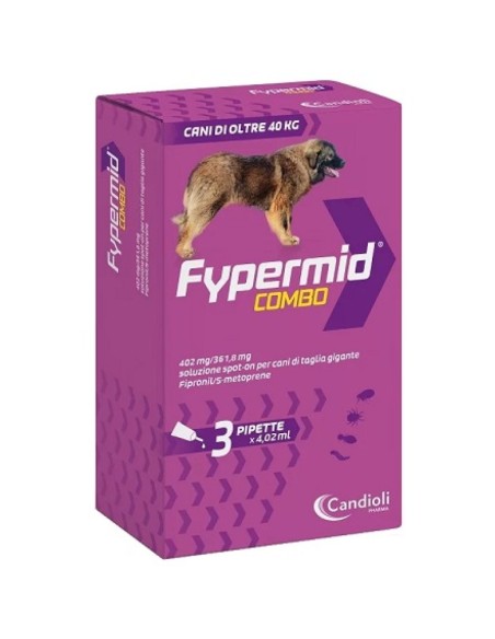 Fypermid Combo Spot - On Oltre kg 20. 3 Pipette . Antiparassitario per cani.